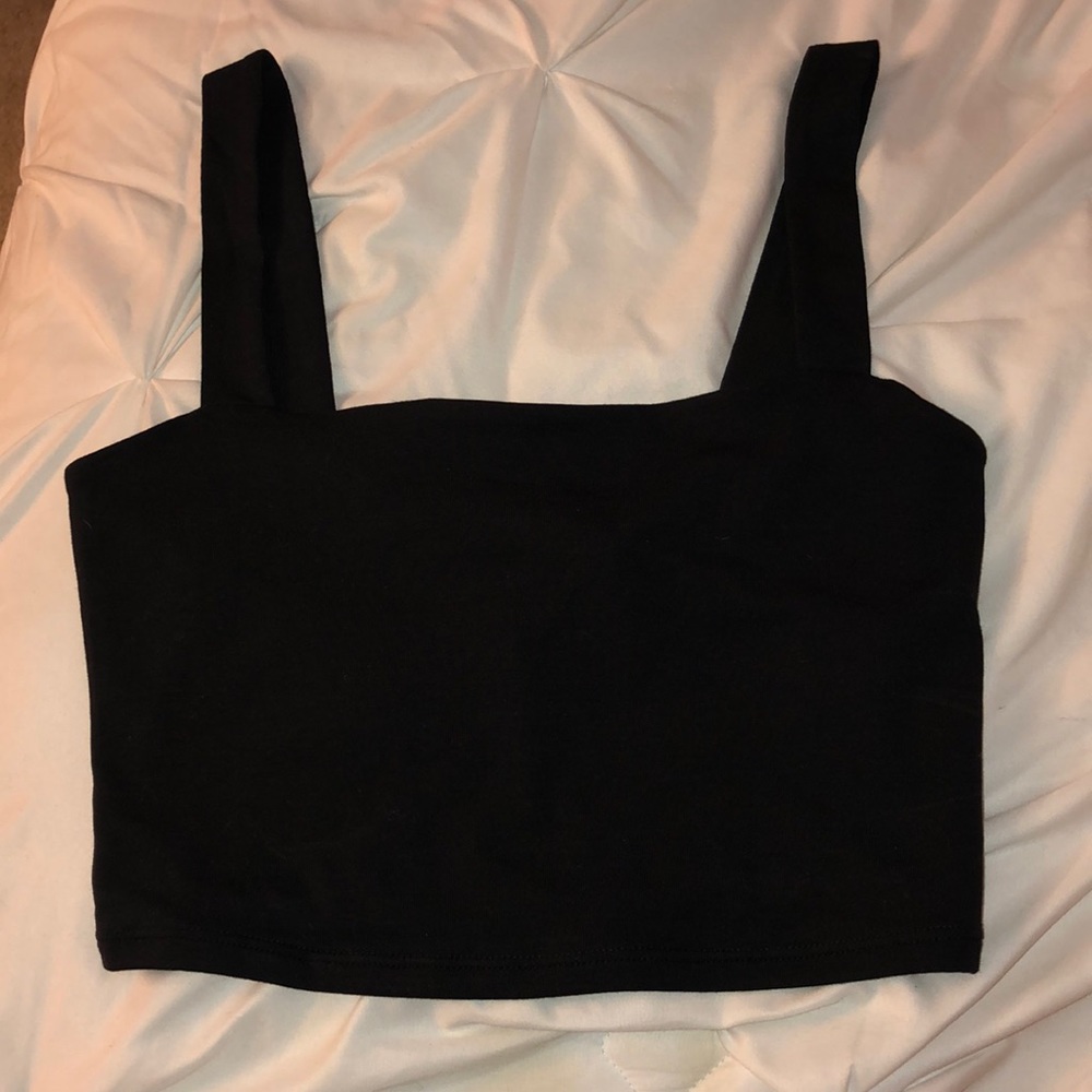 Black crop top